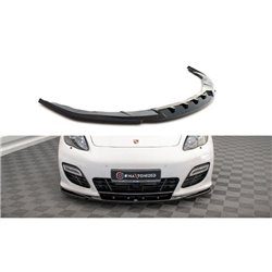 Maxton - Lame Du Pare-Chocs Avant V.2 Porsche Panamera Turbo Sport Design Package 970 Noir Brillant