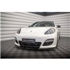 Maxton - Lame Du Pare-Chocs Avant V.2 Porsche Panamera Turbo Sport Design Package 970 Noir Brillant