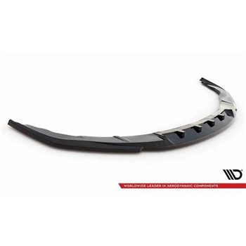 Maxton - Lame Du Pare-Chocs Avant V.2 Porsche Panamera Turbo Sport Design Package 970 Noir Brillant
