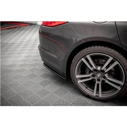 Maxton - Lames De Pare-Chocs Arrière Latérales Porsche Panamera / Panamera Diesel 970 Noir Brillant