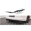 Maxton - Arriere Splitter (avec une barre verticale) Porsche Panamera Turbo 970 Noir Brillant