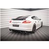 Maxton - Arriere Lame (avec une barre verticale) Porsche Panamera Turbo 970 Noir Brillant