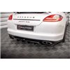 Maxton - Arriere Lame (avec une barre verticale) Porsche Panamera Turbo 970 Noir Brillant