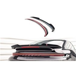 Maxton - Spoiler Cap Porsche 911 Turbo S 992 Noir Brillant