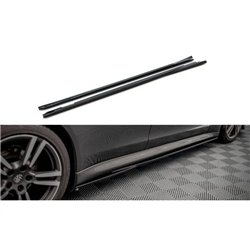 Maxton - Rajouts Des Bas De Caisse V.1 Porsche Panamera / Panamera Diesel / Panamera Turbo 970 Noir Brillant