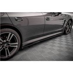 Maxton - Rajouts Des Bas De Caisse V.1 Porsche Panamera / Panamera Diesel / Panamera Turbo 970 Noir Brillant