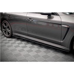 Maxton - Rajouts Des Bas De Caisse V.1 Porsche Panamera / Panamera Diesel / Panamera Turbo 970 Noir Brillant