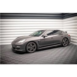 Maxton - Rajouts Des Bas De Caisse V.1 Porsche Panamera / Panamera Diesel / Panamera Turbo 970 Noir Brillant