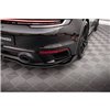 Maxton - Arriere Lame (avec une barre verticale) Porsche 911 Turbo S 992 Noir Brillant
