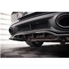 Maxton - Arriere Lame (avec une barre verticale) Porsche 911 Turbo S 992 Noir Brillant