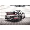 Maxton - Arriere Lame (avec une barre verticale) Porsche 911 Turbo S 992 Noir Brillant