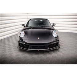 Maxton - Lame Du Pare-Chocs Avant Porsche 911 Turbo S 992 Noir Brillant