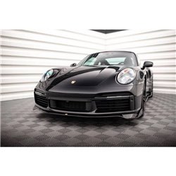 Maxton - Lame Du Pare-Chocs Avant Porsche 911 Turbo S 992 Noir Brillant