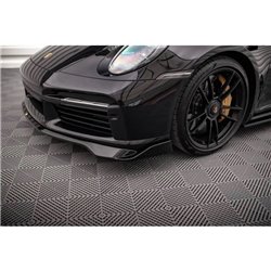 Maxton - Lame Du Pare-Chocs Avant Porsche 911 Turbo S 992 Noir Brillant