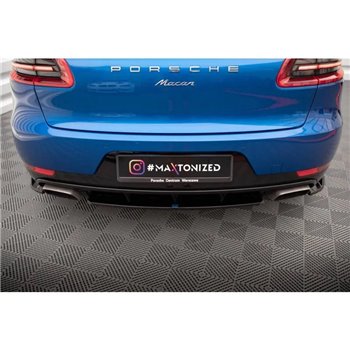 Maxton - Arriere Lame Porsche Macan Mk1 Noir Brillant