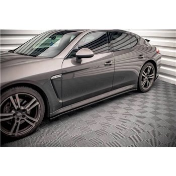 Maxton - Rajouts Des Bas De Caisse V.2 Porsche Panamera / Panamera Diesel / Panamera Turbo 970 Noir Brillant