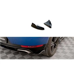 Maxton - Lames De Pare-Chocs Arrière Latérales Porsche Macan Mk1 Noir Brillant