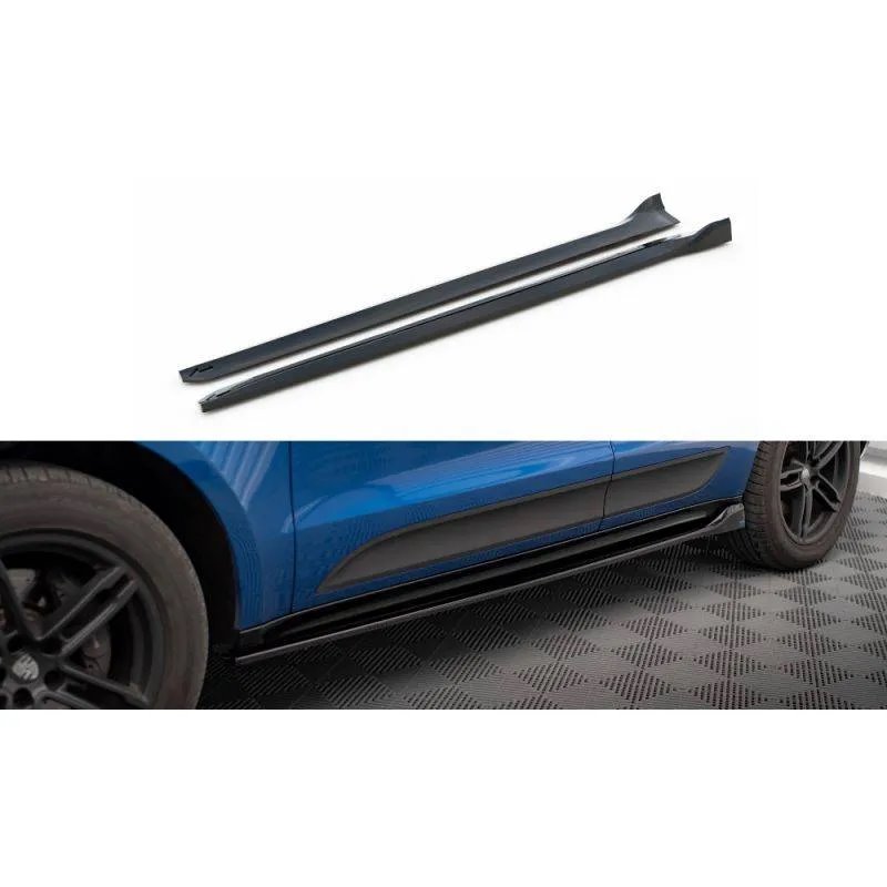 Maxton - Rajouts Des Bas De Caisse Porsche Macan Mk1 Noir Brillant