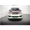 Maxton - Lame Du Pare-Chocs Avant Porsche Cayenne Turbo / Standard Mk2 Noir Brillant