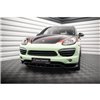 Maxton - Lame Du Pare-Chocs Avant Porsche Cayenne Turbo / Standard Mk2 Noir Brillant
