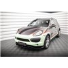 Maxton - Lame Du Pare-Chocs Avant Porsche Cayenne Turbo / Standard Mk2 Noir Brillant