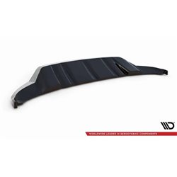 Maxton - Lame Du Pare-Chocs Avant Porsche Cayenne Turbo / Standard Mk2 Noir Brillant