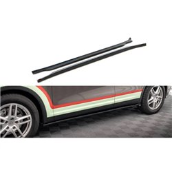 Maxton - Rajouts Des Bas De Caisse Porsche Cayenne Turbo / Standard Mk2 Noir Brillant