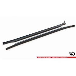 Maxton - Rajouts Des Bas De Caisse Porsche Cayenne Turbo / Standard Mk2 Noir Brillant