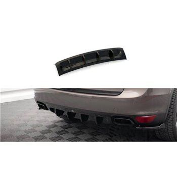 Maxton - Diffuseur Arrière Complet Porsche Cayenne Turbo / Standard Mk2 Noir Brillant