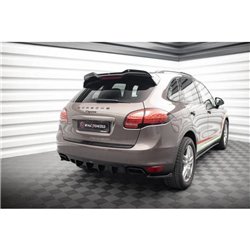 Maxton - Diffuseur Arrière Complet Porsche Cayenne Turbo / Standard Mk2 Noir Brillant