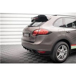 Maxton - Diffuseur Arrière Complet Porsche Cayenne Turbo / Standard Mk2 Noir Brillant