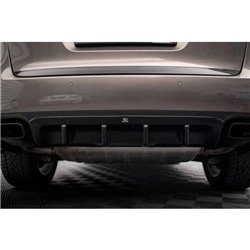 Maxton - Diffuseur Arrière Complet Porsche Cayenne Turbo / Standard Mk2 Noir Brillant