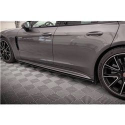 Maxton - Rajouts Des Bas De Caisse V.1 Porsche Panamera Turbo S E-Hybrid / Panamera E-Hybrid / Panamera 4S 971 Noir Brillant