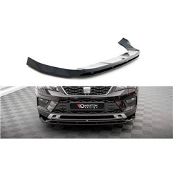 Maxton - Lame Du Pare-Chocs Avant Seat Ateca Mk1 Noir Brillant