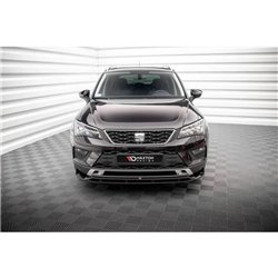 Maxton - Lame Du Pare-Chocs Avant Seat Ateca Mk1 Noir Brillant