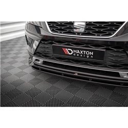 Maxton - Lame Du Pare-Chocs Avant Seat Ateca Mk1 Noir Brillant