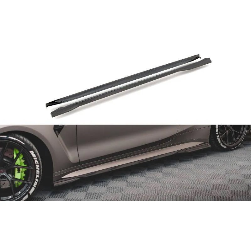 Maxton - Fibre de Carbone Des Bas De Caisse BMW M4 G82 / G82 Facelift