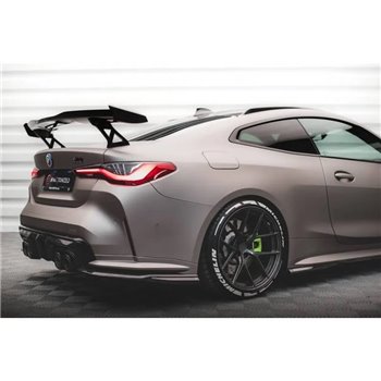 Maxton - Fibre de Carbone Lames De Pare-Chocs Arrière Latérales BMW M4 G82 / G82 Facelift 