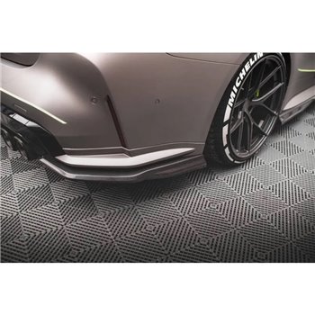 Maxton - Fibre de Carbone Lames De Pare-Chocs Arrière Latérales BMW M4 G82 / G82 Facelift 