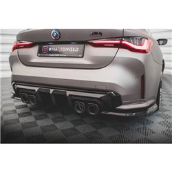 Maxton - Fibre de Carbone Lames De Pare-Chocs Arrière Latérales BMW M4 G82 / G82 Facelift 