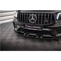 Maxton - Lame Du Pare-Chocs Avant V.2 Mercedes-AMG GLB 35 / AMG-Line X247 Noir Brillant