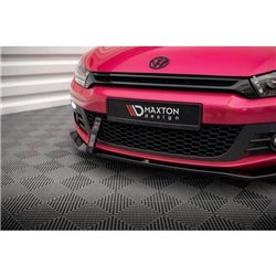 Maxton - Lame Du Pare-Chocs Avant V.2 Volkswagen Scirocco Mk3 Noir Brillant