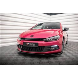 Maxton - Lame Du Pare-Chocs Avant V.2 Volkswagen Scirocco Mk3 Noir Brillant