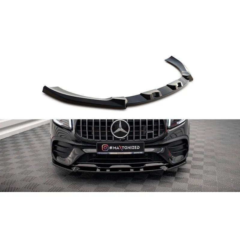 Maxton - Lame Du Pare-Chocs Avant V.1 Mercedes-AMG GLB 35 / AMG-Line X247 Noir Brillant