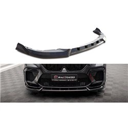 Maxton - Lame Du Pare-Chocs Avant V.2 BMW X6 M F96 Noir Brillant