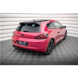 Maxton - Lames De Pare-Chocs Arrière Latérales Volkswagen Scirocco Mk3 Noir Brillant