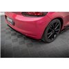 Maxton - Lames De Pare-Chocs Arrière Latérales Volkswagen Scirocco Mk3 Noir Brillant