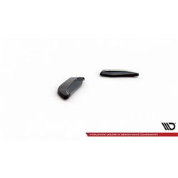 Maxton - Lames De Pare-Chocs Arrière Latérales Volkswagen Scirocco Mk3 Noir Brillant