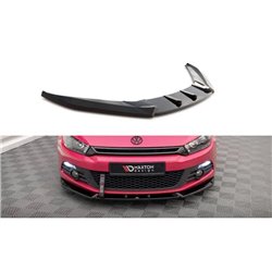 Maxton - Lame Du Pare-Chocs Avant V.3 Volkswagen Scirocco Mk3 Noir Brillant