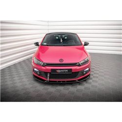 Maxton - Lame Du Pare-Chocs Avant V.3 Volkswagen Scirocco Mk3 Noir Brillant